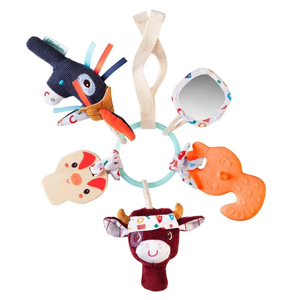 Lilliputiens - Farma - Wielofunkcyjny brelok z mini-zwierzątkami