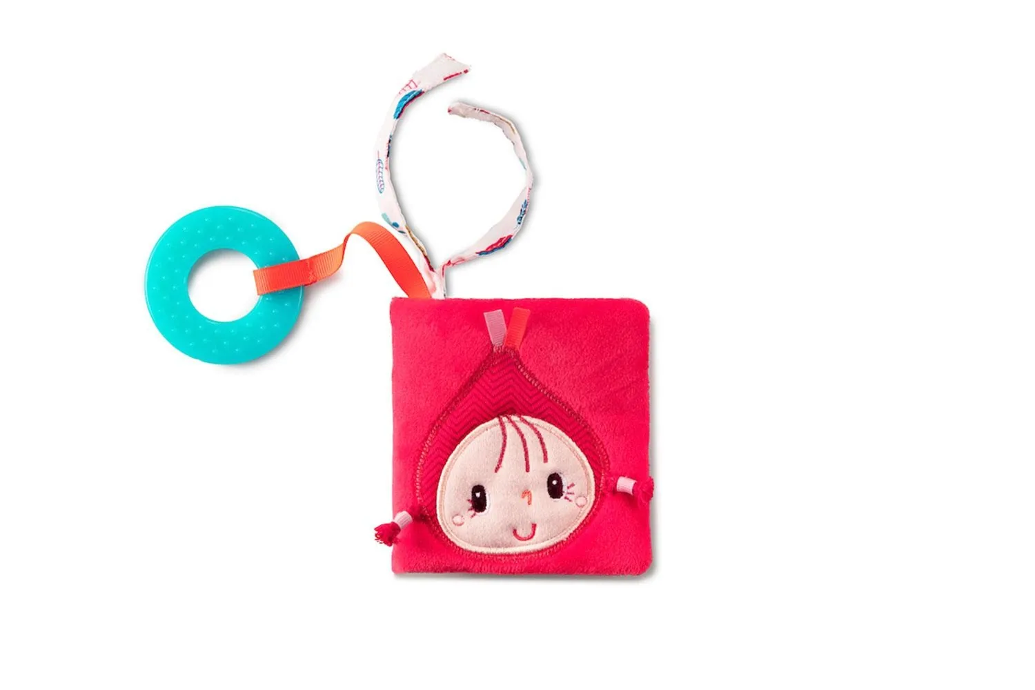 Lilliputiens - Czerwony Kapturek - Mini-książeczka z szeleszczącą folią i gryzakiem