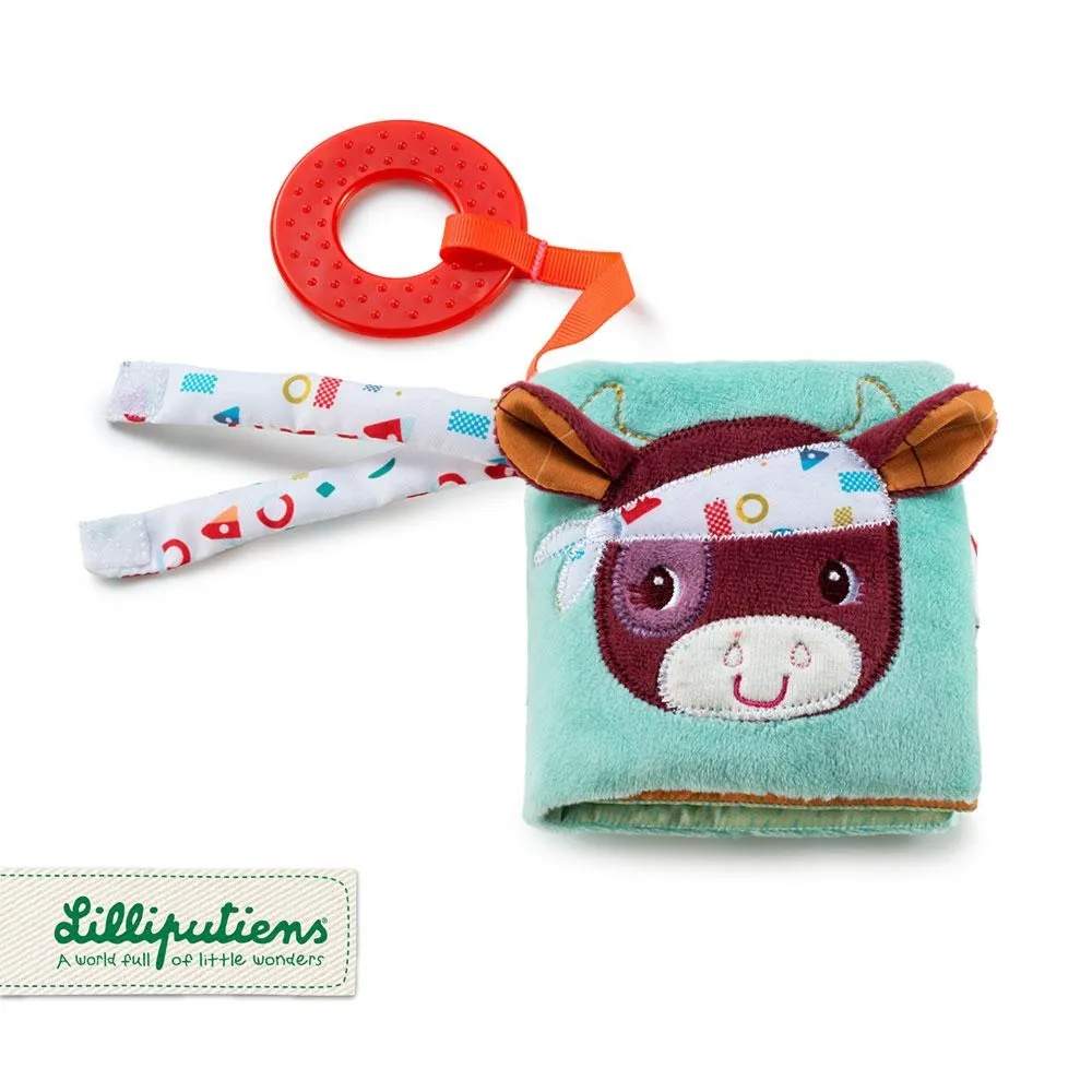 Lilliputiens - Farma - Mini-książeczka z szeleszczącą folią i gryzakiem