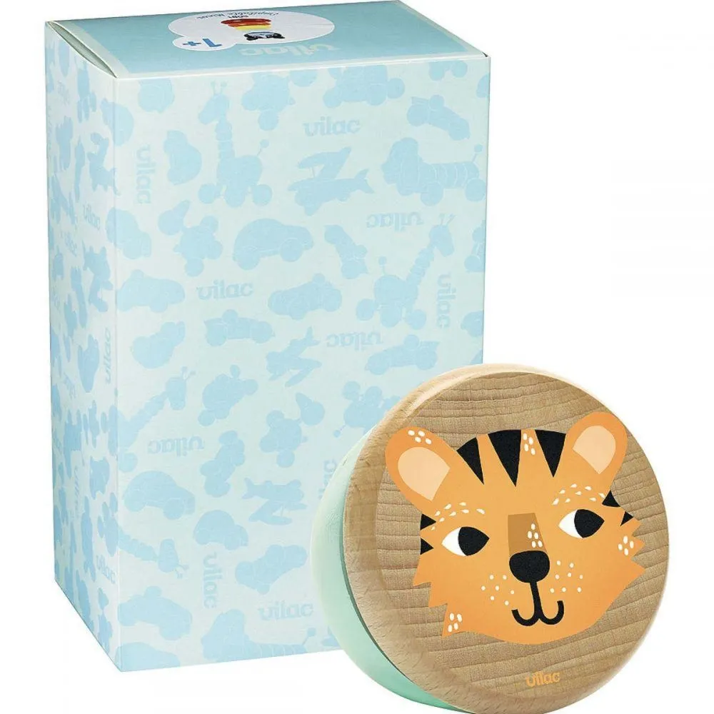 Vilac - Pozytywka drewniana dla niemowląt - Tygrys