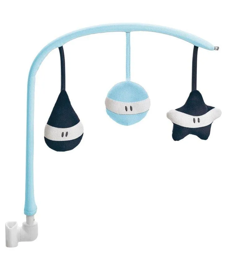 BEABA - Łuk z zabawkami - "Bouncer Up&Down" - niebieski