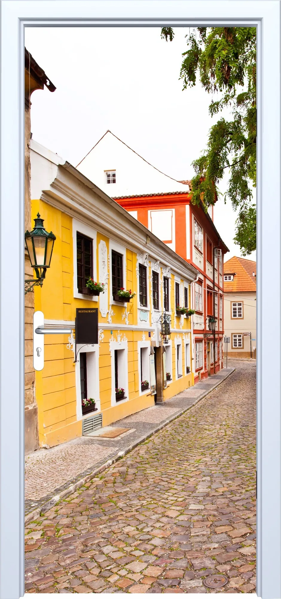 Fototapeta na drzwi uliczka 860