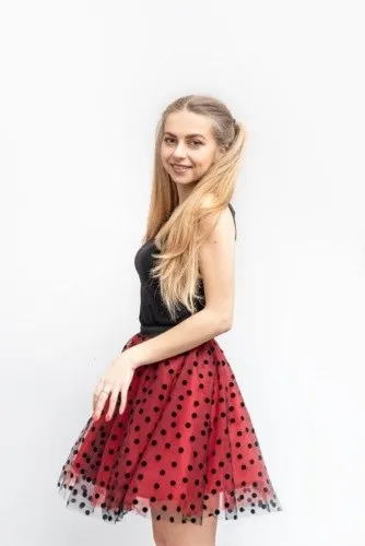 Spódnica tutu Grochy czarne rozmiary