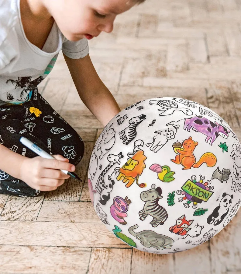Piłka Balonowa do kolorowania WRÓŻKI 30 cm
