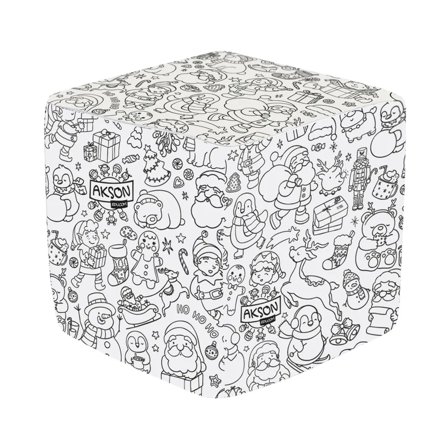 Kostka do kolorowania wersja świąteczna MIKOŁAJ