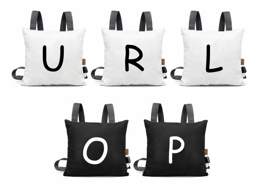 Gra słowna poduszki Literki zespołowa integracyjna zestaw 5 szt.